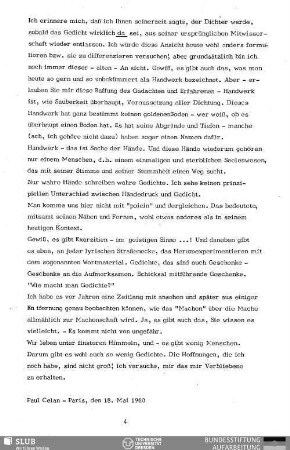 Ich erinnere mich
