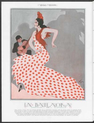 La bailaora : Gouache de Ramírez