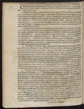 Corollaria a Respondente in memoriam praecipue Passionis dominicae adiecta.