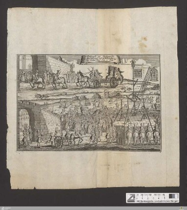 1. Ankunft zu Stuttgardt, 2. Ausführung und 3. Hinrichtung des Juden Süss : 1738. 4. Febr.