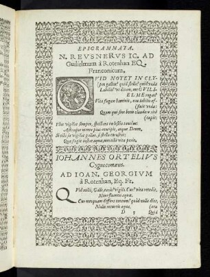 15r-15v Johannes Ortelius Cygnocomaeiis