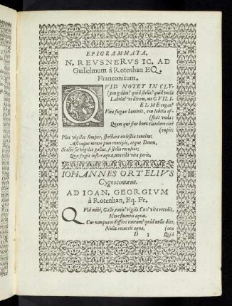 15r-15v Johannes Ortelius Cygnocomaeiis