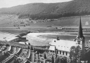 Hochwasser Staustufe Zeltingen/Mosel