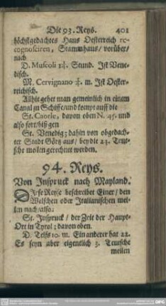 94. Reys. Von Inspruck nach Mayland