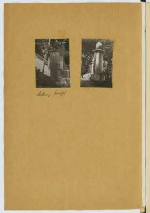 Grabmale, Koblenz: Ansichten (aus: Skizzen- und Fotoalbum 19)