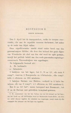 Hoofdstuk II. Eerste expeditie