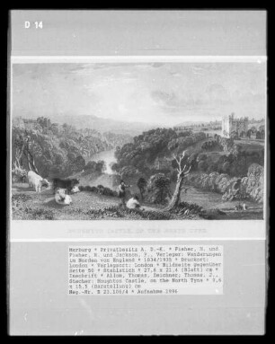 Wanderungen im Norden von England, Band 2 — Bildseite gegenüber Seite 50 — Houghton Castle, on the North Tyne