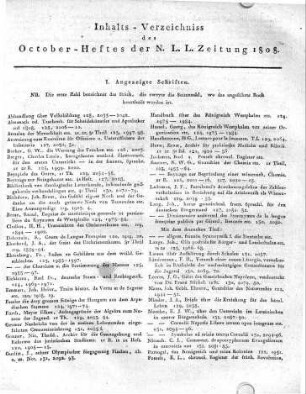 Monatsregister October 1808