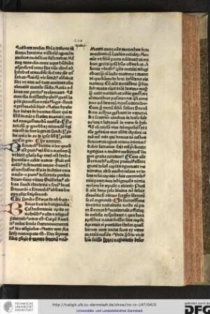 Bernardus in Burgundia Castrofontanis opido ex nobilibus valde et religiosis parentibus ortus est, cui (!) pater Recelinus miles seculo strennuus...