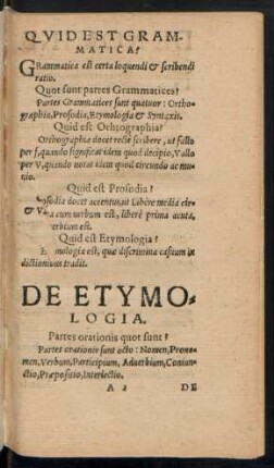 De Etymologia.