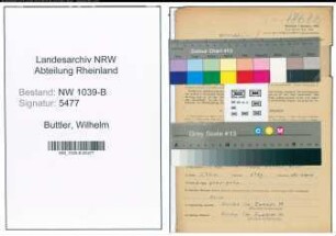 Entnazifizierung Wilhelm Buttler , geb. 13.04.1917 (Angestellter)