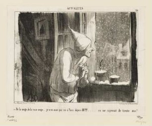 De la neige, de la vraie neige…, Blatt 86 der Folge "Actualités", in: "Le Charivari", Paris 1853