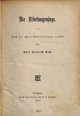 Iduna : Deutsche Heldensagen dem deutschen Volk u. seiner Jugend wiedererzählt, 2