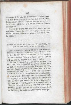 197-205 Erklärung des Fürsten Alexander von Hohenlohe