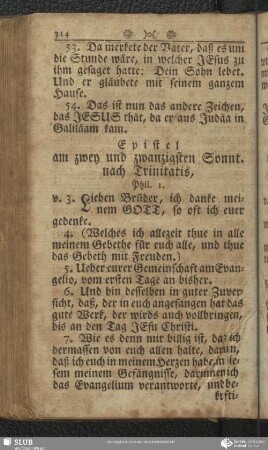 [Am zwey und zwanzigsten Sonntage nach Trinitatis]