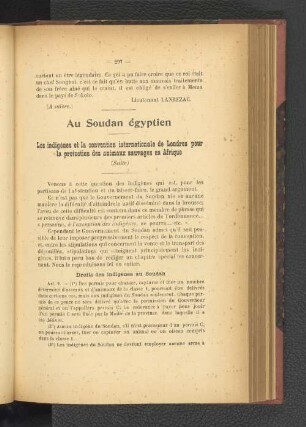 Au Soudan égyptien.