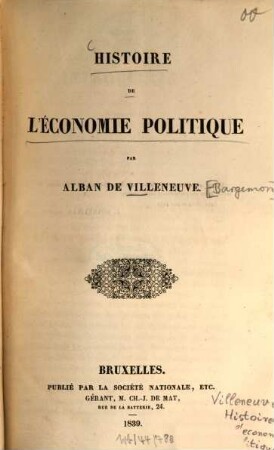 Histoire de l'économie politique