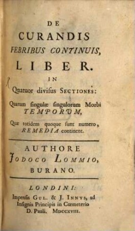 De curandis febribus continuis liber