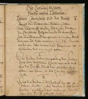 Die Calvinistischen Puncta contra Lutherum