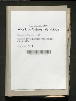 Kriegsdrangsale und Klagen der Stadt Horn