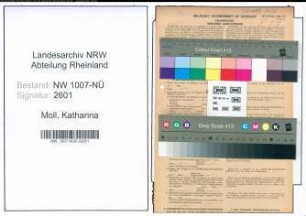 Entnazifizierung Katharina Moll , geb. 09.07.1906 ()