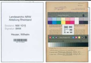 Entnazifizierung Wilhelm Heuser , geb. 08.02.1891 (Buchhalter)