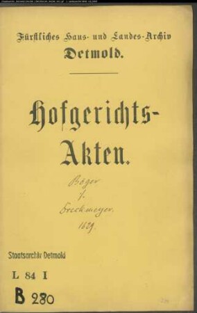 Böger, Joh. Henrich Dr. gegen Witwe Dreckmeyer - Advokaturgebühr