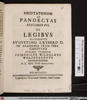 De Legibvs