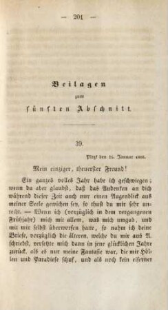 Beilagen zum fünften Abschnitt