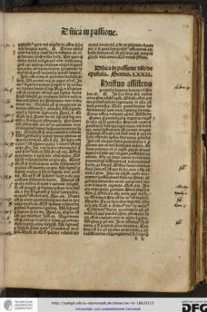 Dominica in passione domini de epistola.