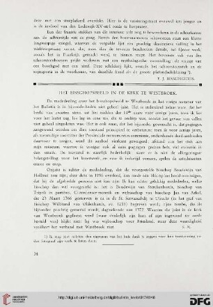 2.Ser. 10.1917: Het bisschopsbeeld in de kerk te Westbroek