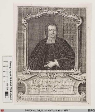 Bildnis Johann Gottfried Hirsch