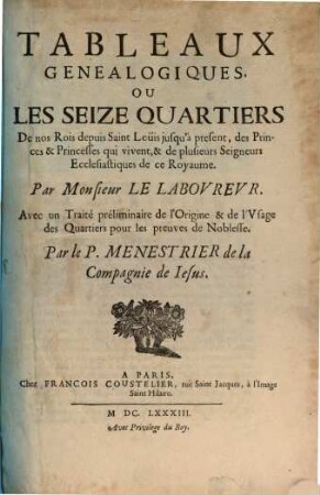 Tableaux généalogiques
