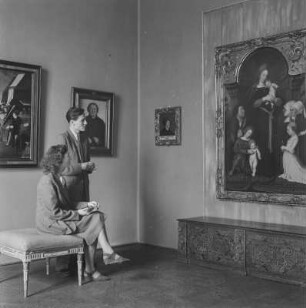 Dresden-Pillnitz. Raumaufnahme. Interimsquartier der Dresdner Gemäldegalerie in Schloss Pillnitz