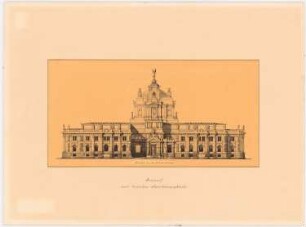Reichstag, Berlin Zweiter Wettbewerb: Ansicht von der Sommerstraße