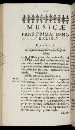 Pars Prima Generalis.