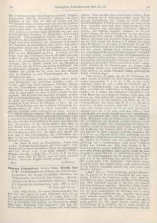 581-586 [Rezension] Stählin, Otto (Hrsg.), Clemens Alexandrinus. II. Band: Stromata Buch I - VI