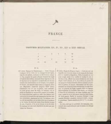 France - costumes militaires.