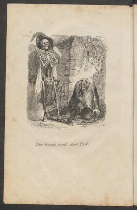 Der Greis und der Tod.
