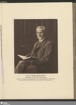 Dr. jur. Walther Julius Gensel