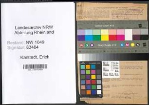 Entnazifizierung Erich Karstedt , geb. 14.08.1896 (Lehrer)