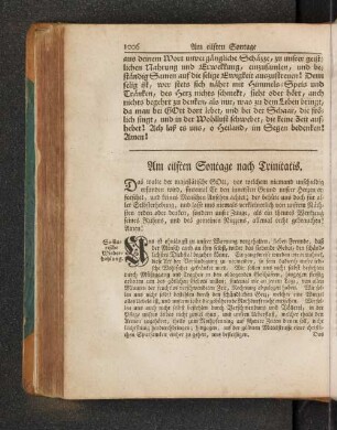 Am eilften Sontage nach Trinitatis. [u.a.]