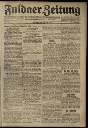 Ausgabe vom Mittwoch, den 18. Juli 1917.
