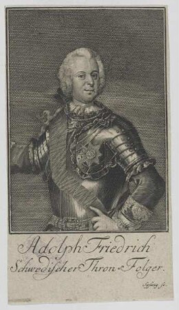 Bildnis des Adolph Friedrich, König von Schweden