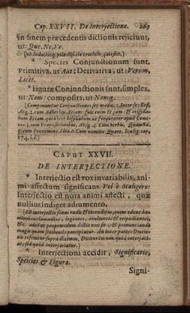Caput XXVII. De Interjectione.