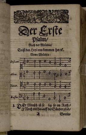 Der Erste Psalm [-] Der Fünffte Psalm