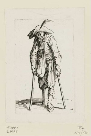 Bettler mit Holzbein, Blatt 15 der Folge "Bettler"