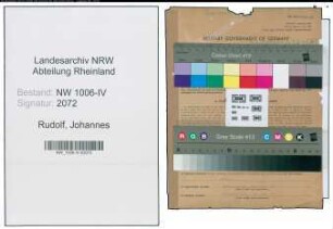 Entnazifizierung Johannes Rudolf , geb. 22.01.1910 (Zollbetriebsassistent)