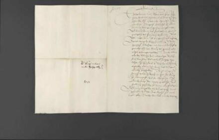 Pfalzgraf Ottheinrich benachrichtigt Herzog Christoph von Württemberg über die Verhandlungen zwischen Kaiser Ferdinand I. und Markgraf Albrecht II. Alcibiades von Brandenburg-Kulmbach.