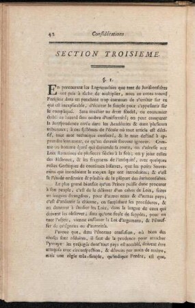 Section Troisieme.